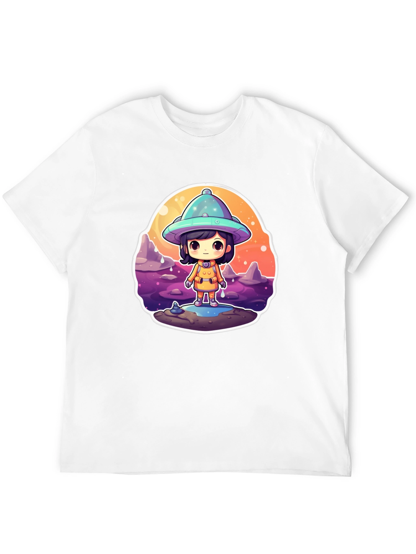 Cute Alien Kid Graphic Tee