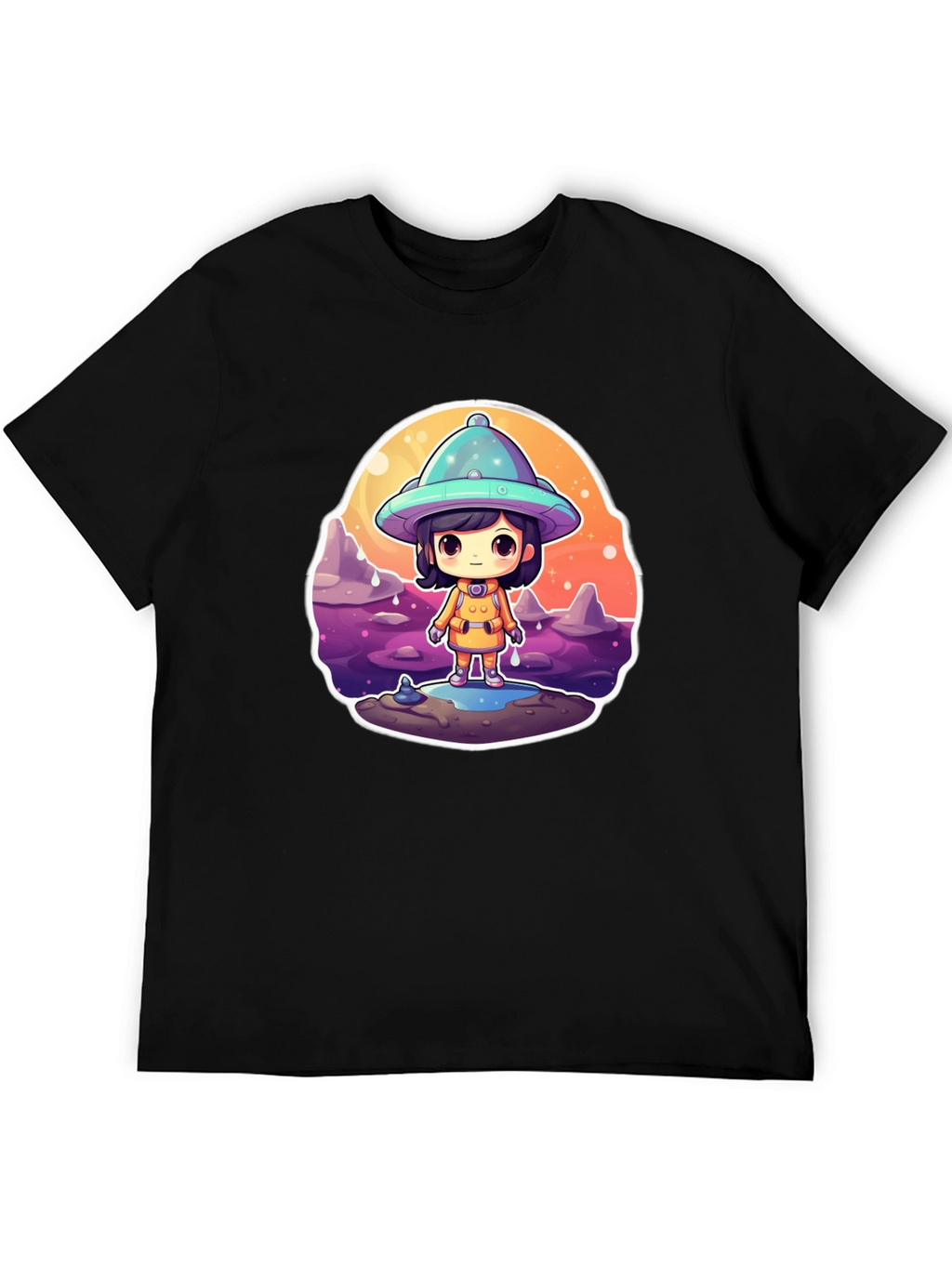 Cute Alien Kid Graphic Tee
