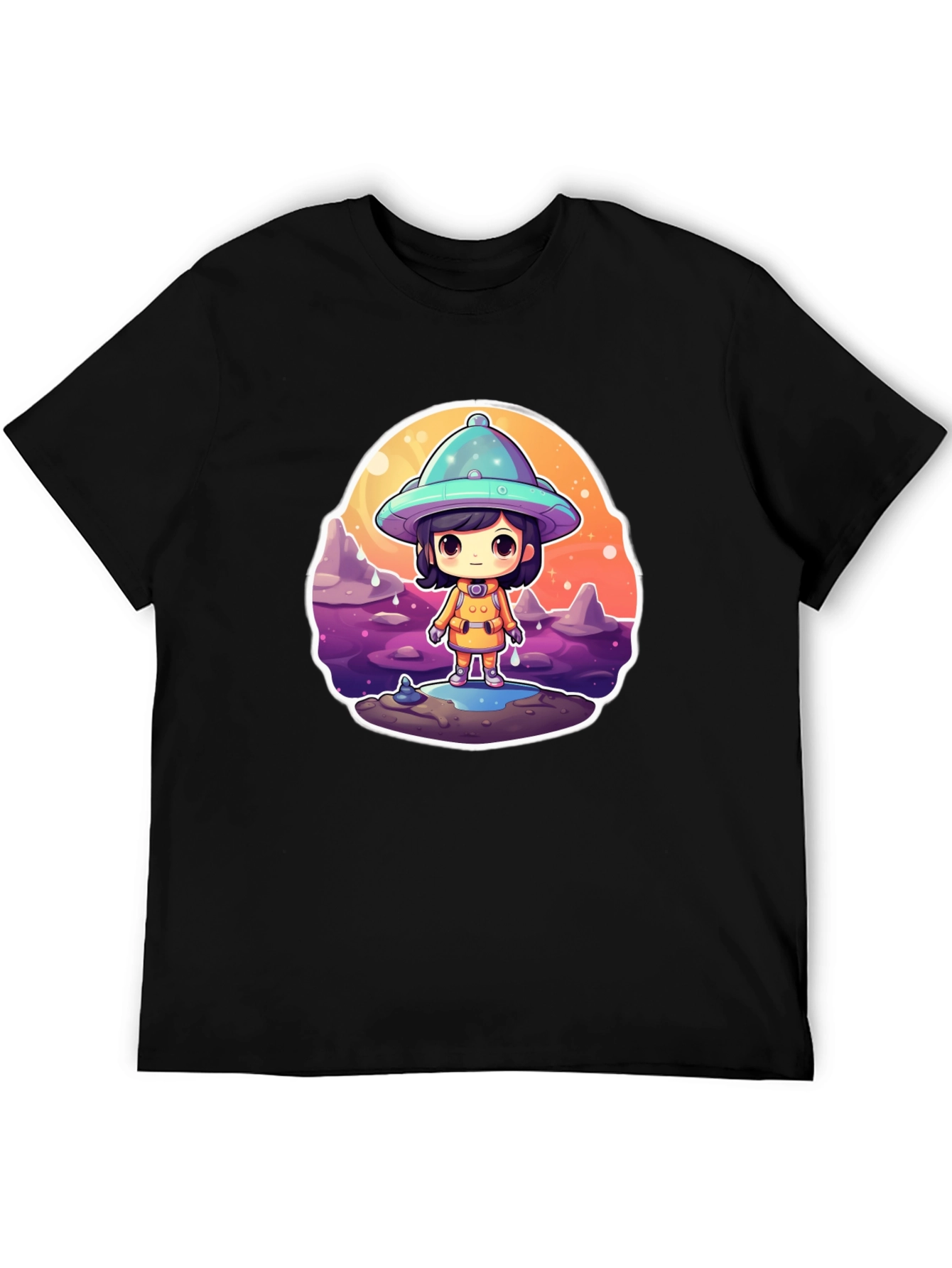 Cute Alien Kid Graphic Tee