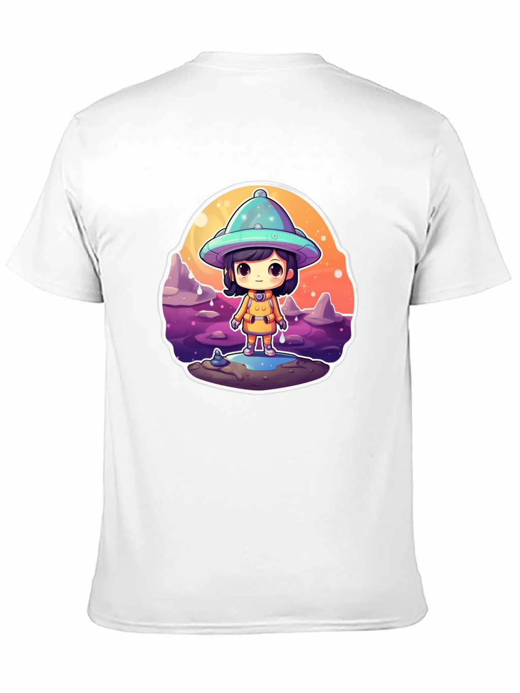 Cute Alien Kid Graphic Tee