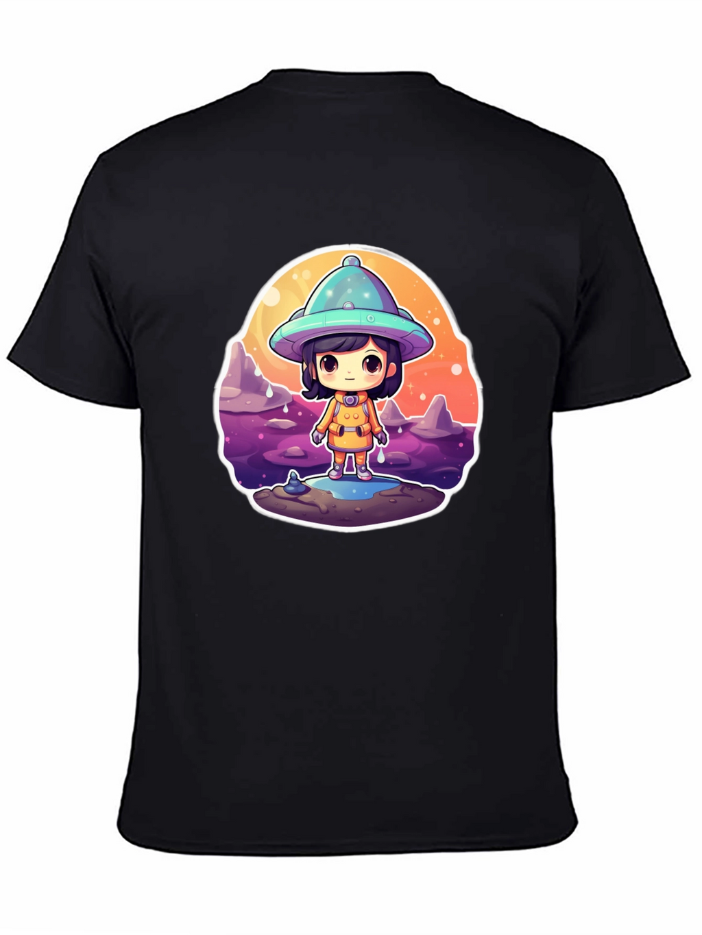 Cute Alien Kid Graphic Tee