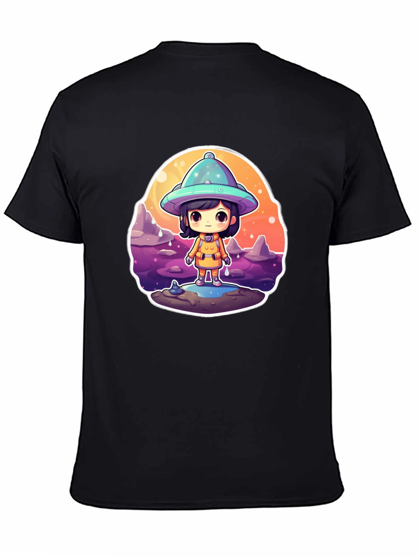 Cute Alien Kid Graphic Tee