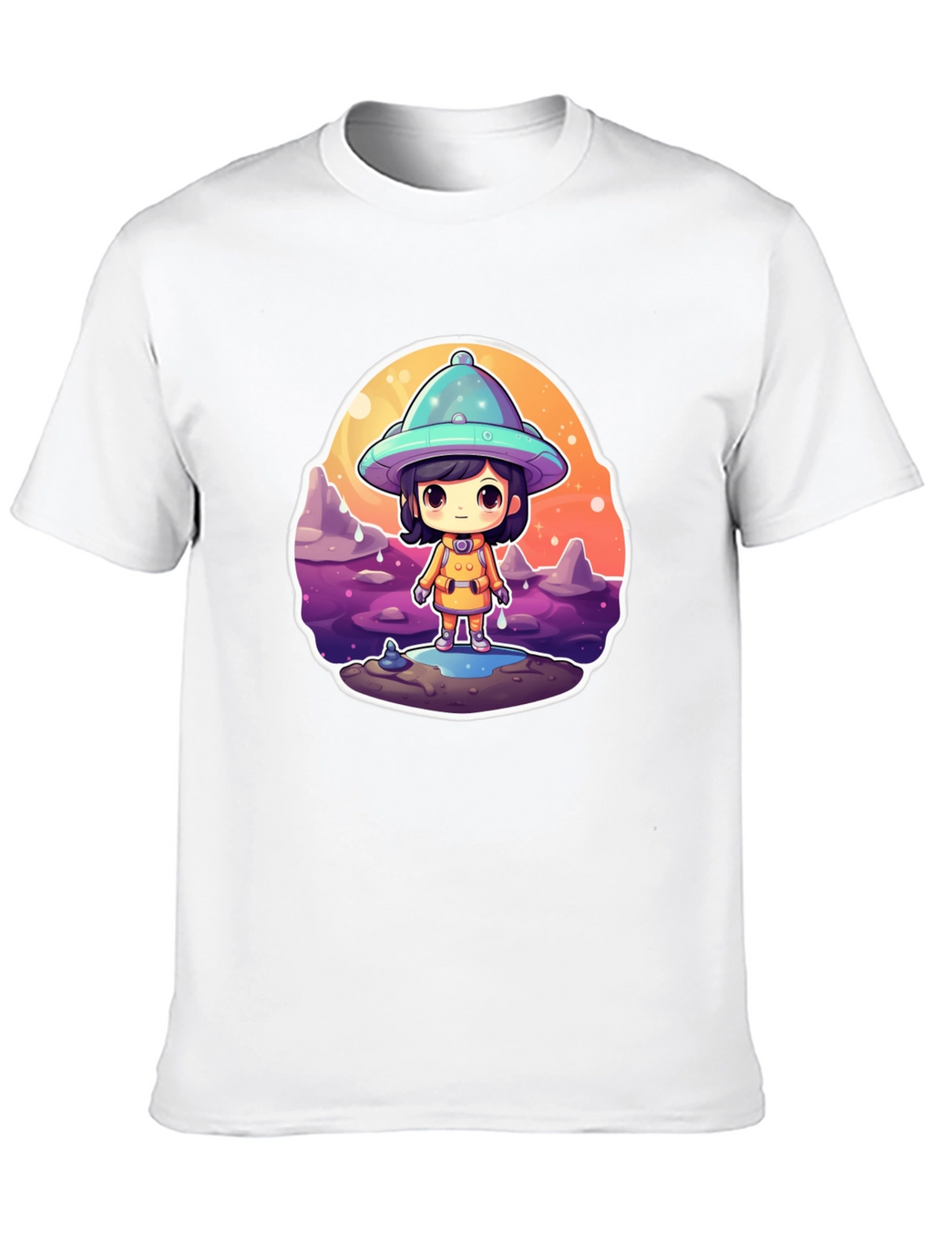 Cute Alien Kid Graphic Tee