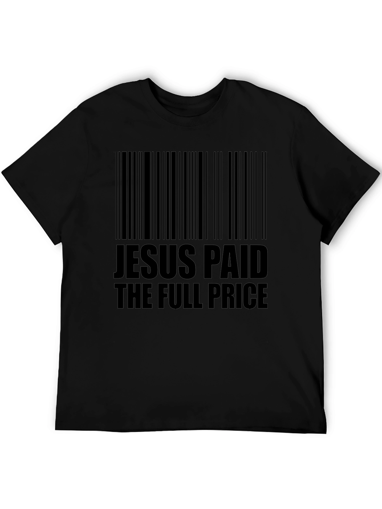 Jesus Paid Barcode T-Shirt - Religious Christian Tee