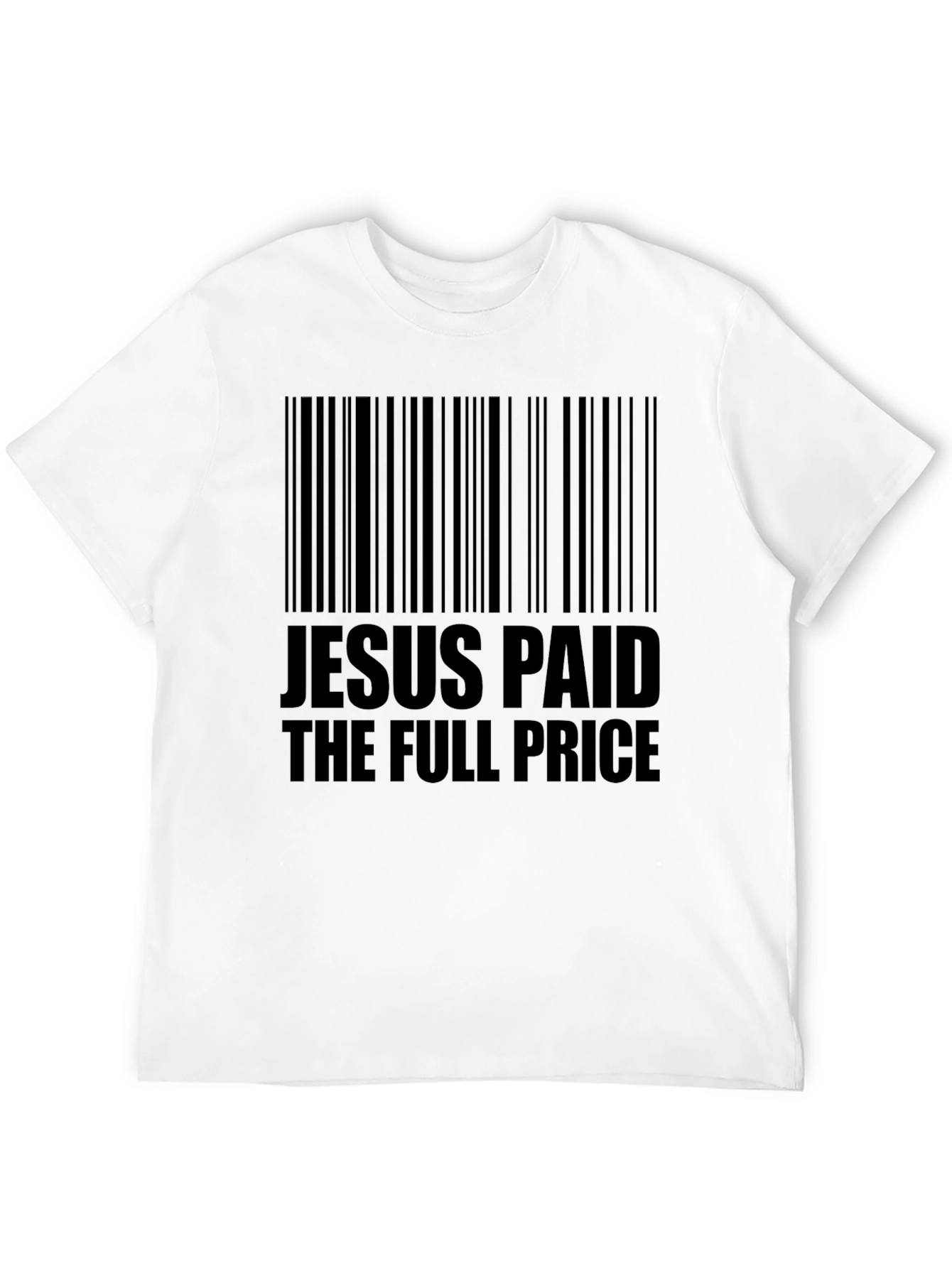 Jesus Paid Barcode T-Shirt - Religious Christian Tee