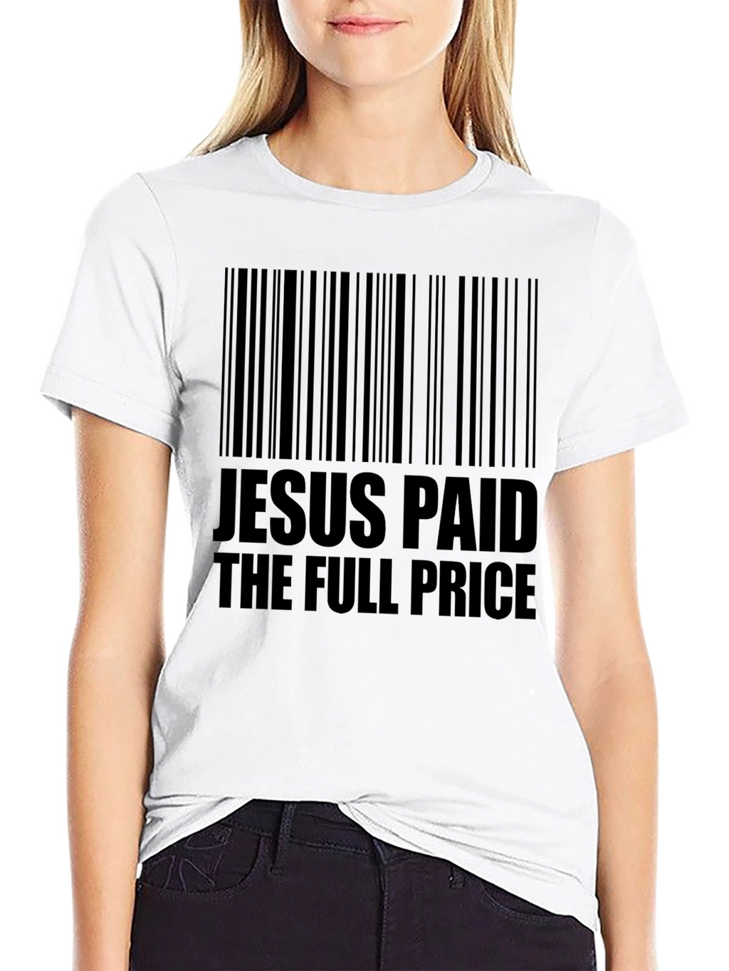 Jesus Paid Barcode T-Shirt - Religious Christian Tee