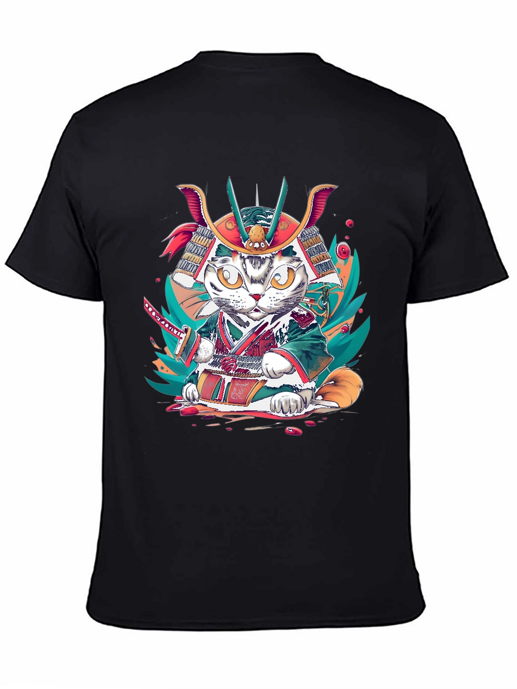Samurai Cat T-Shirt: Unique Graphic Tee