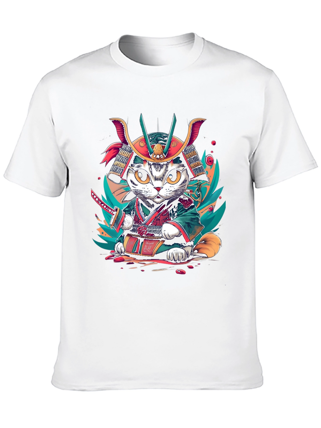Samurai Cat T-Shirt: Unique Graphic Tee