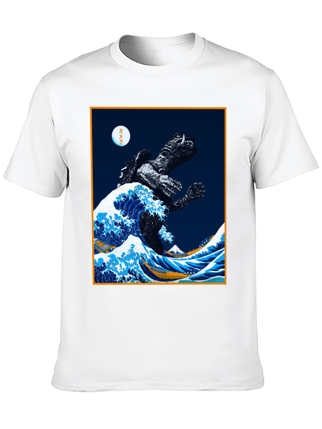 Kaiju Wave Graphic Tee - Unique Japanese Art