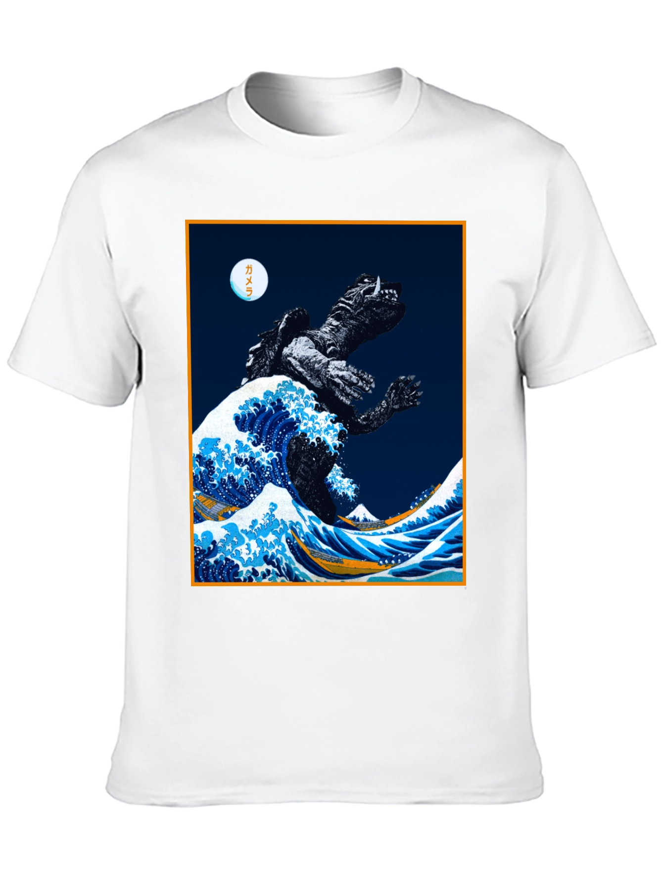 Kaiju Wave Graphic Tee - Unique Japanese Art