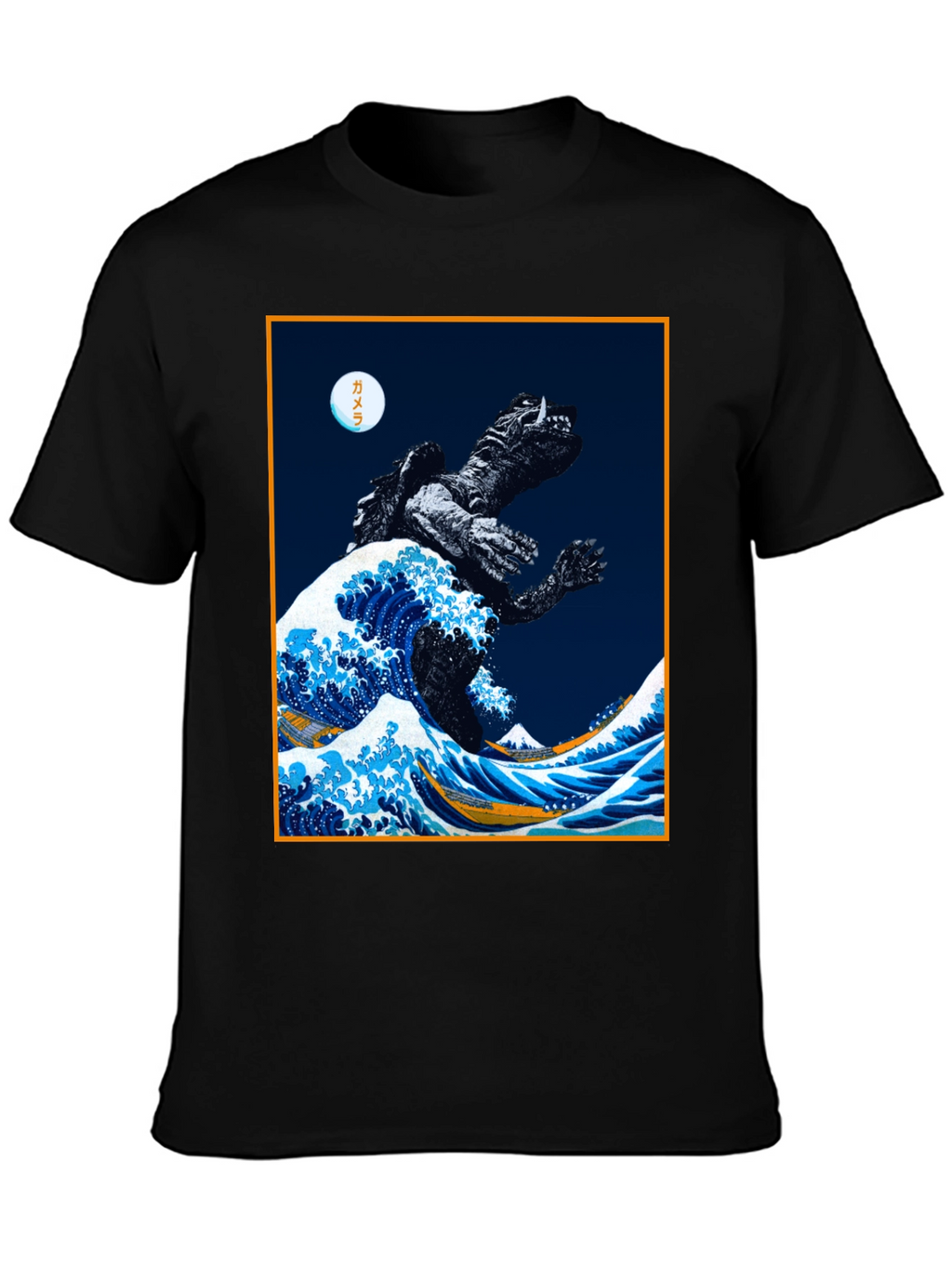 Kaiju Wave Graphic Tee - Unique Japanese Art