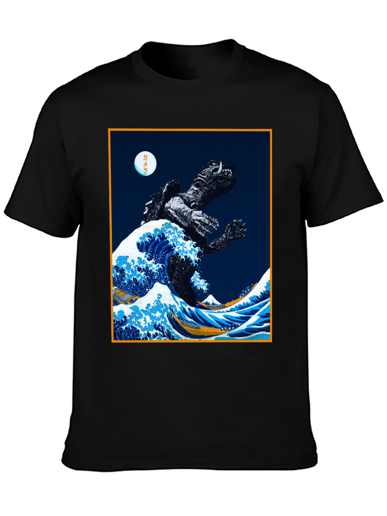 Kaiju Wave Graphic Tee - Unique Japanese Art