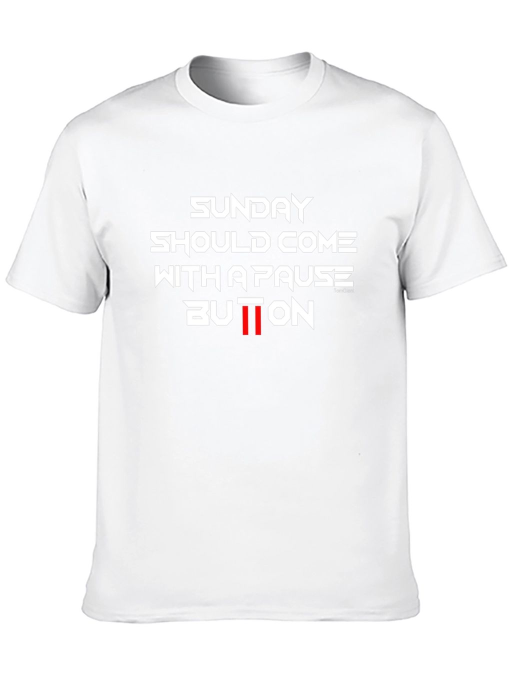 Funny Pause Button Sunday T-Shirt