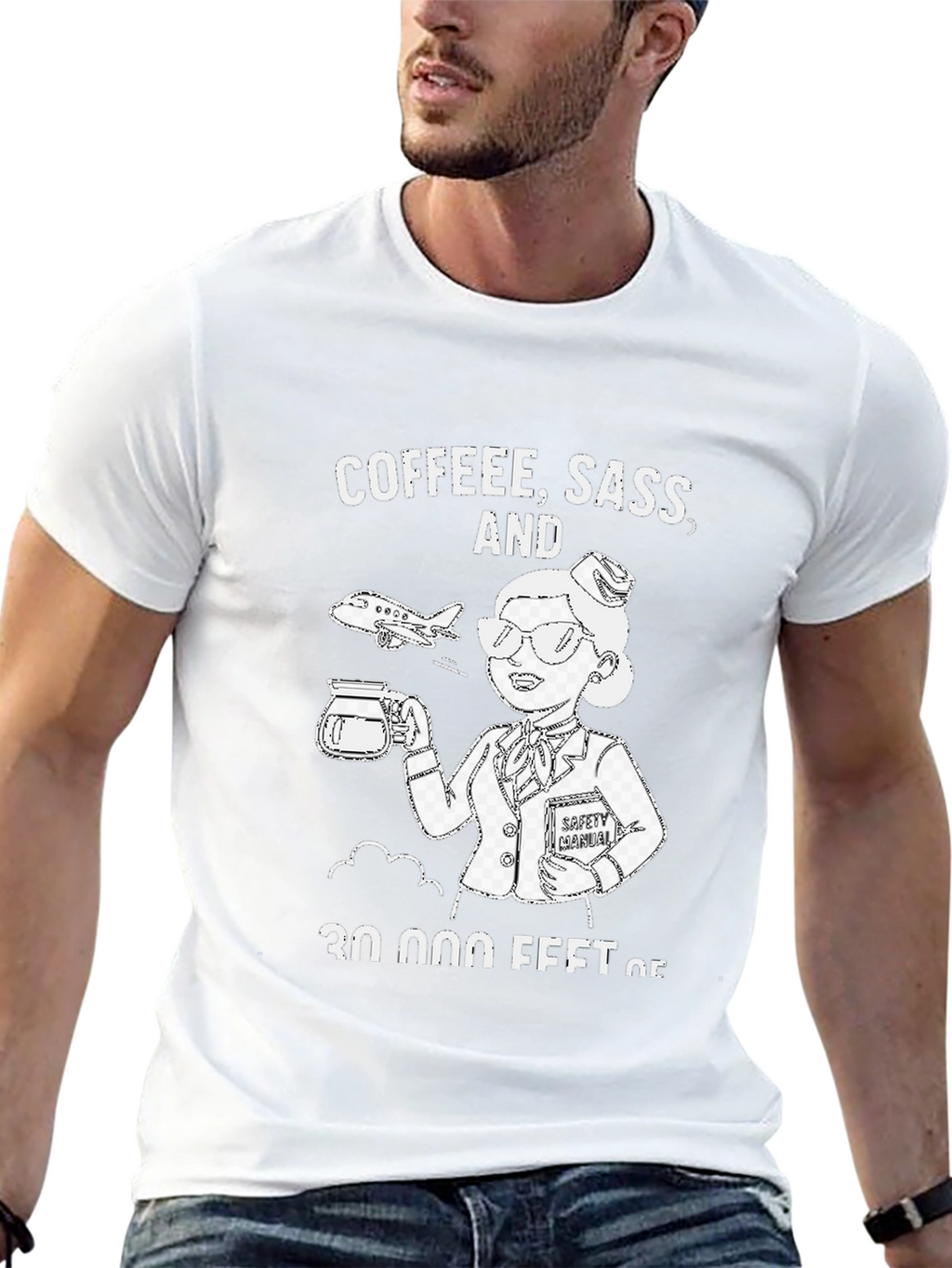 Coffee Sass & 30000 Feet T-Shirt