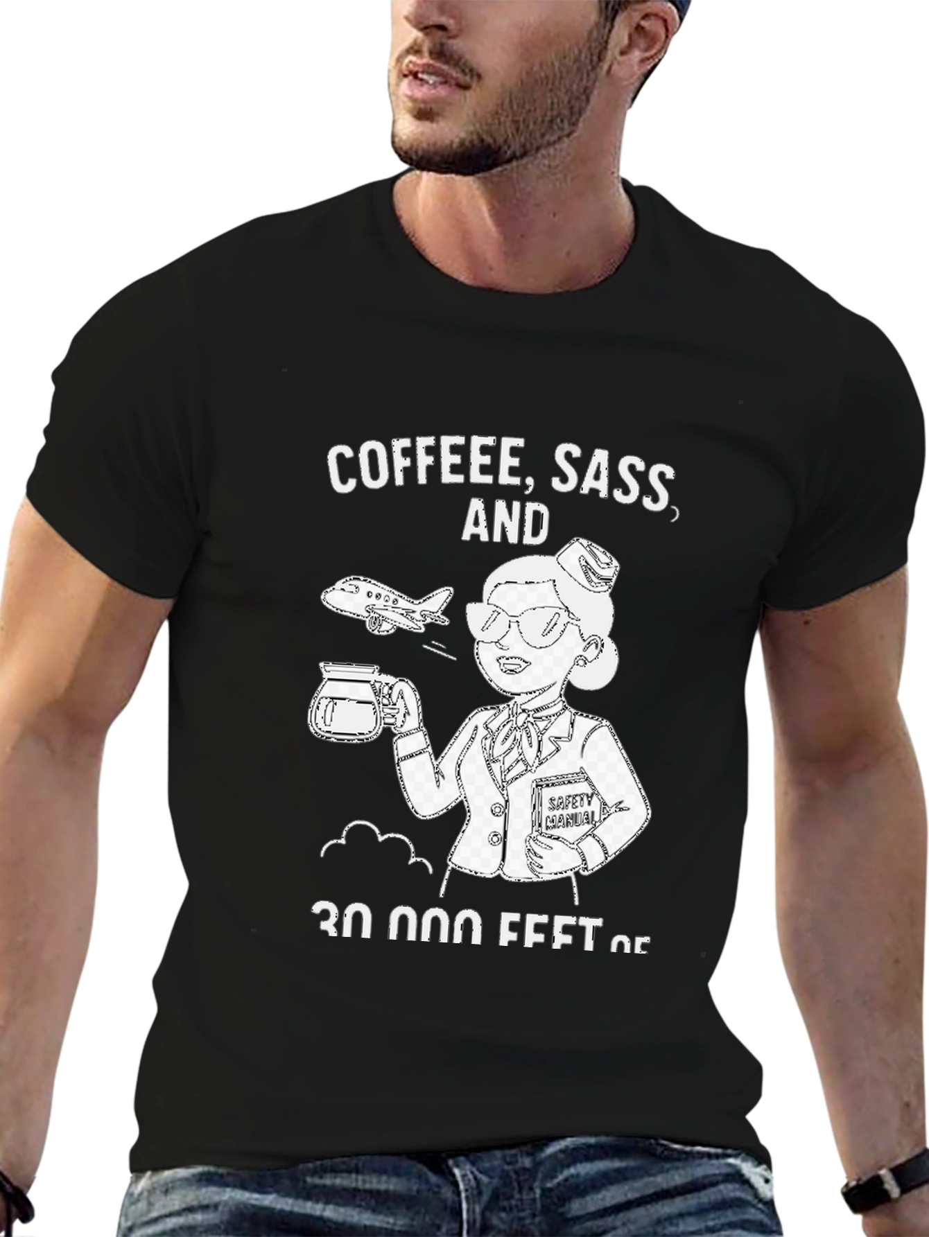 Coffee Sass & 30000 Feet T-Shirt