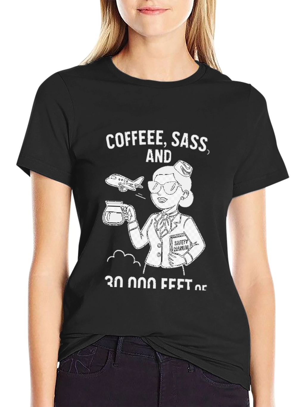 Coffee Sass & 30000 Feet T-Shirt