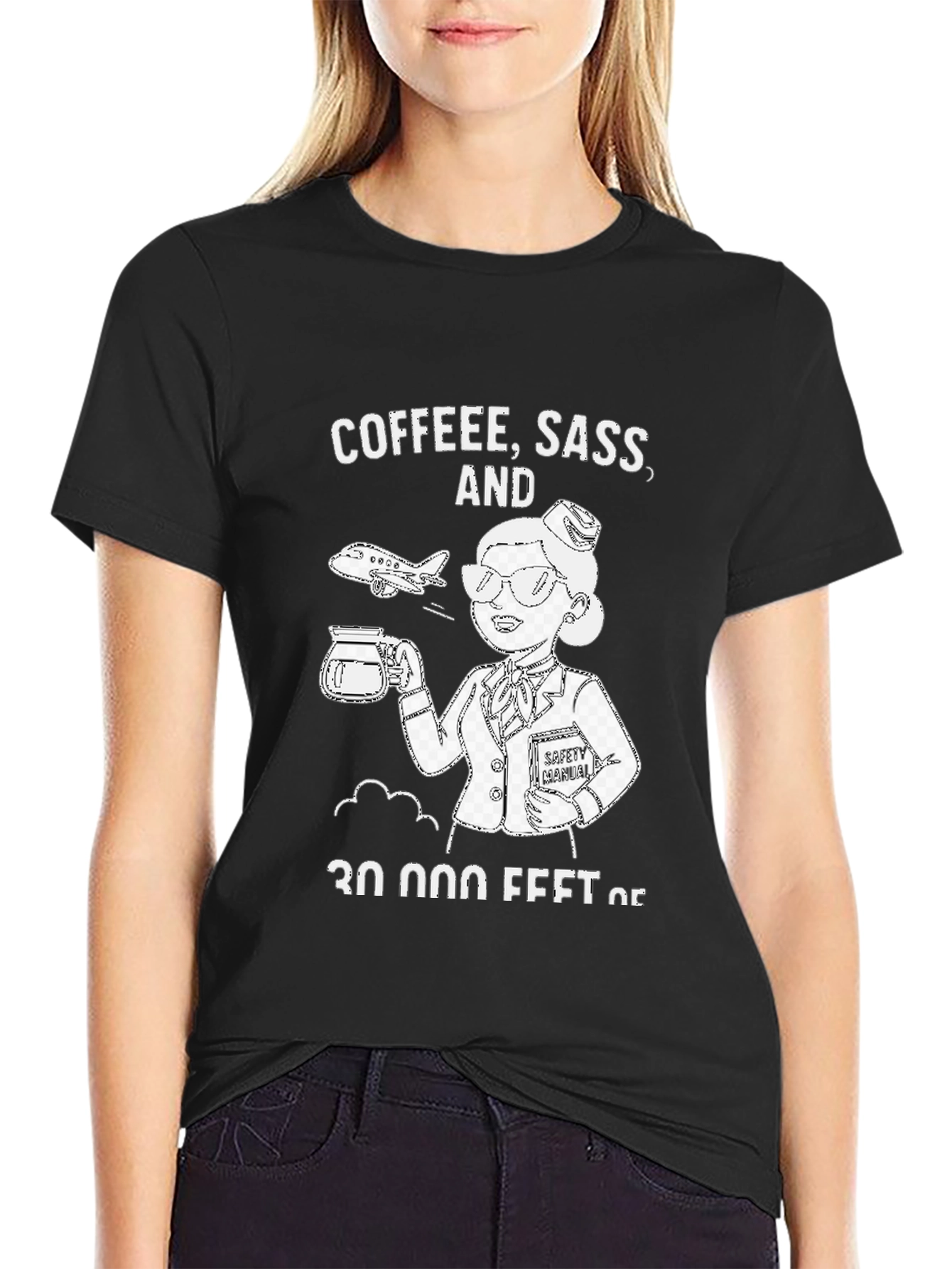 Coffee Sass & 30000 Feet T-Shirt