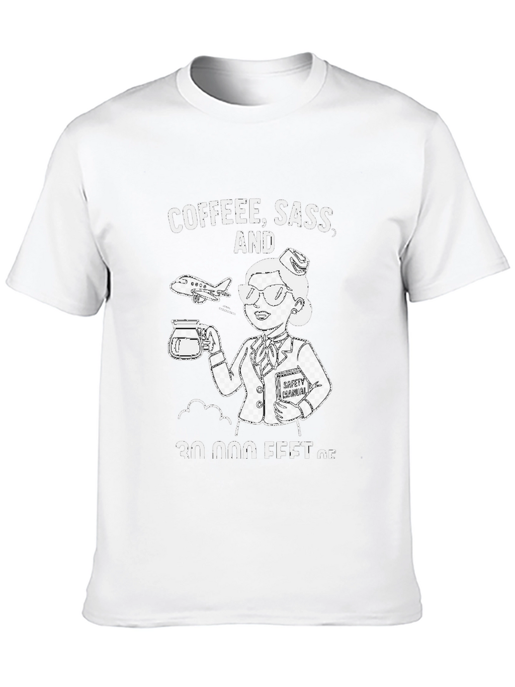 Coffee Sass & 30000 Feet T-Shirt