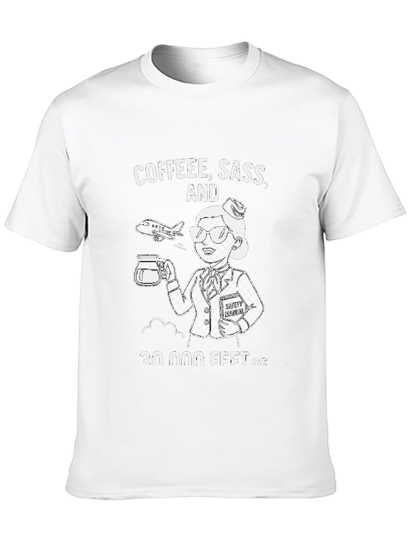 Coffee Sass & 30000 Feet T-Shirt