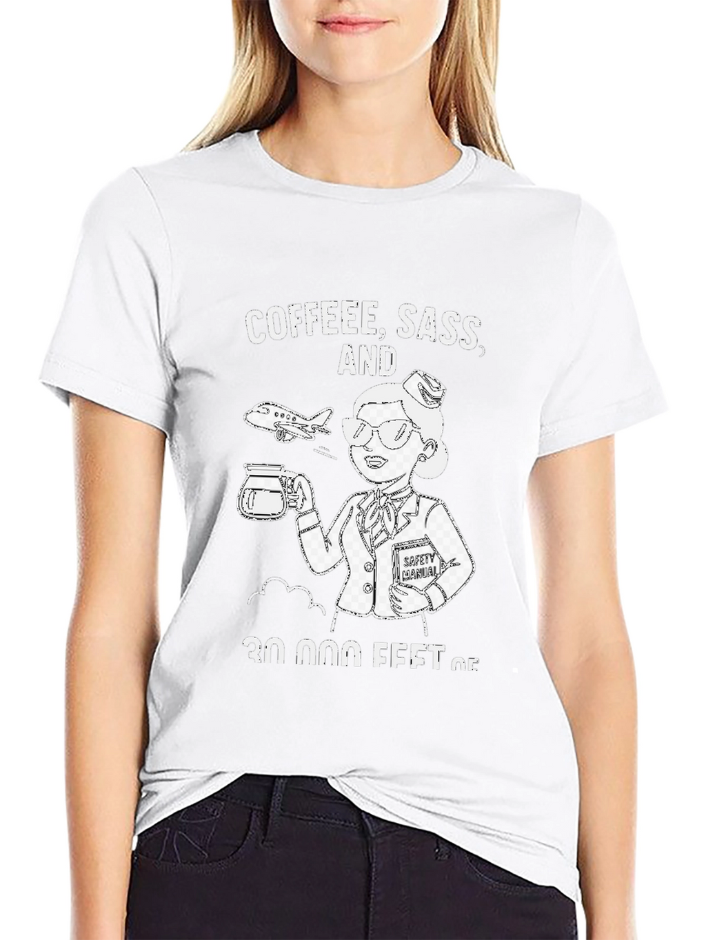 Coffee Sass & 30000 Feet T-Shirt