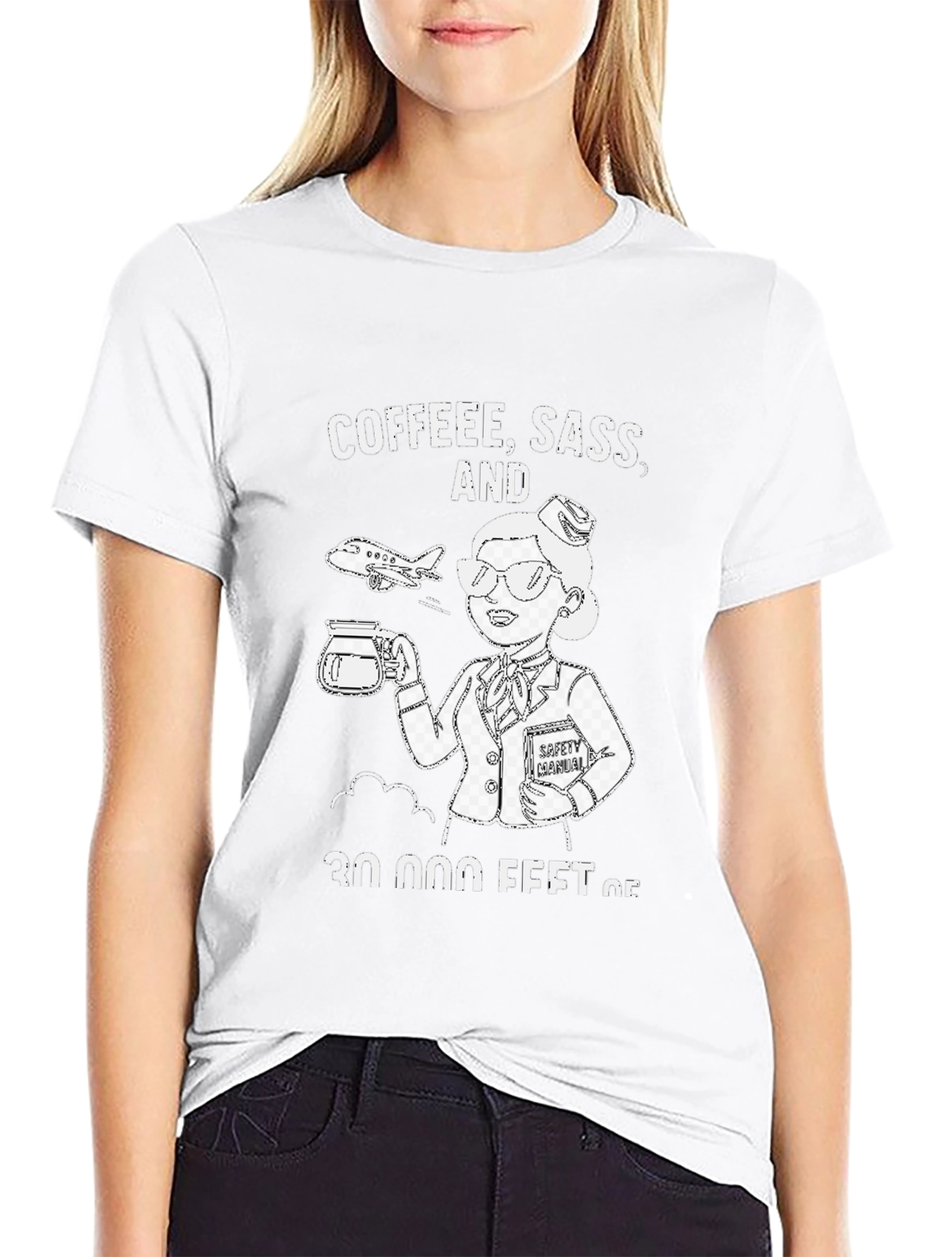 Coffee Sass & 30000 Feet T-Shirt
