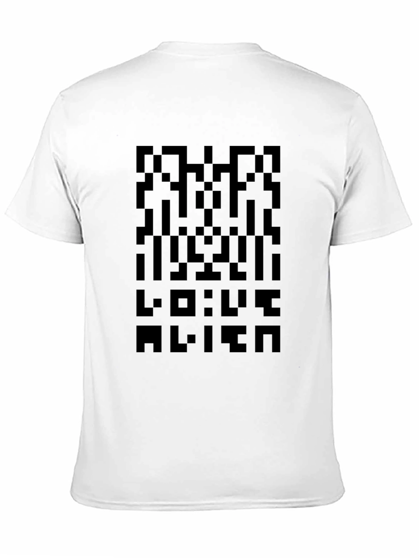 Pixelated Alien T-Shirt - Retro Sci-Fi Style
