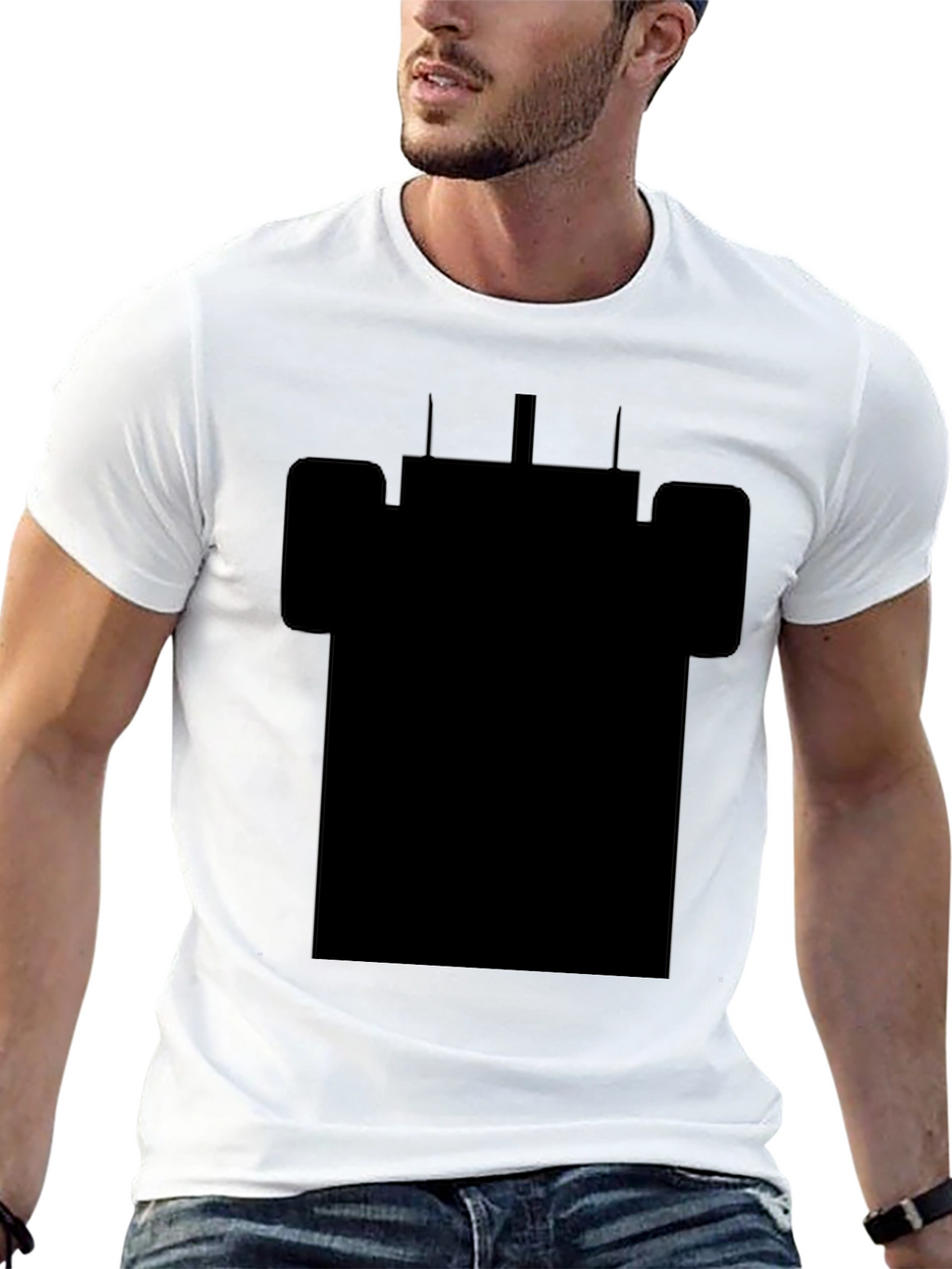 Rook Silhouette Black Graphic Tee