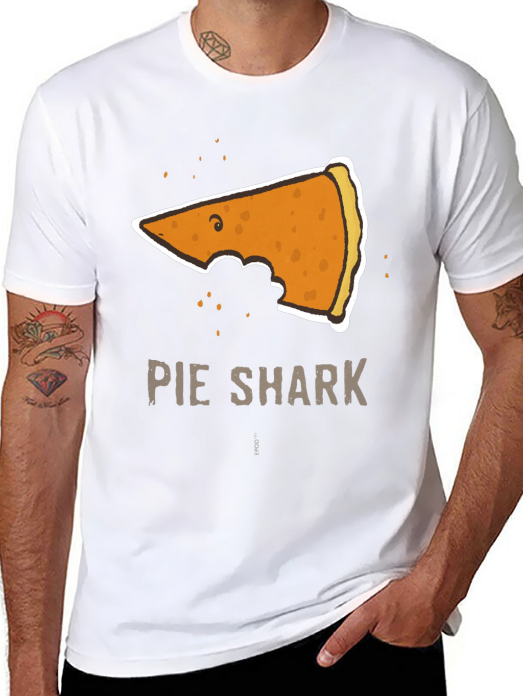 Pie Shark Graphic Tee - Funny Foodie T-Shirt