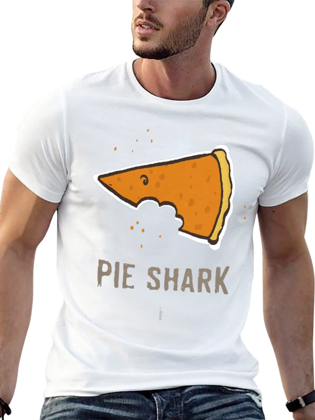 Pie Shark Graphic Tee - Funny Foodie T-Shirt