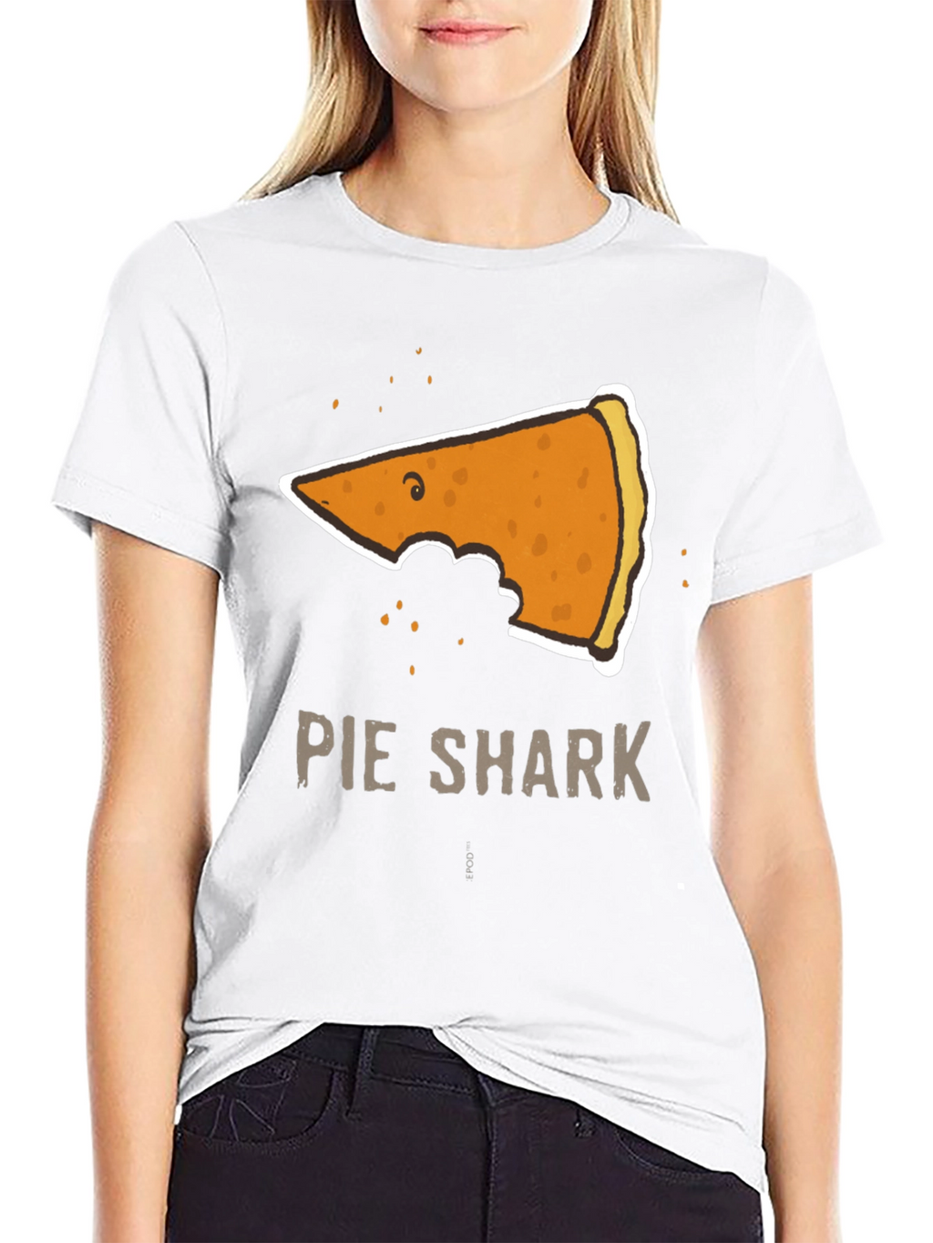 Pie Shark Graphic Tee - Funny Foodie T-Shirt
