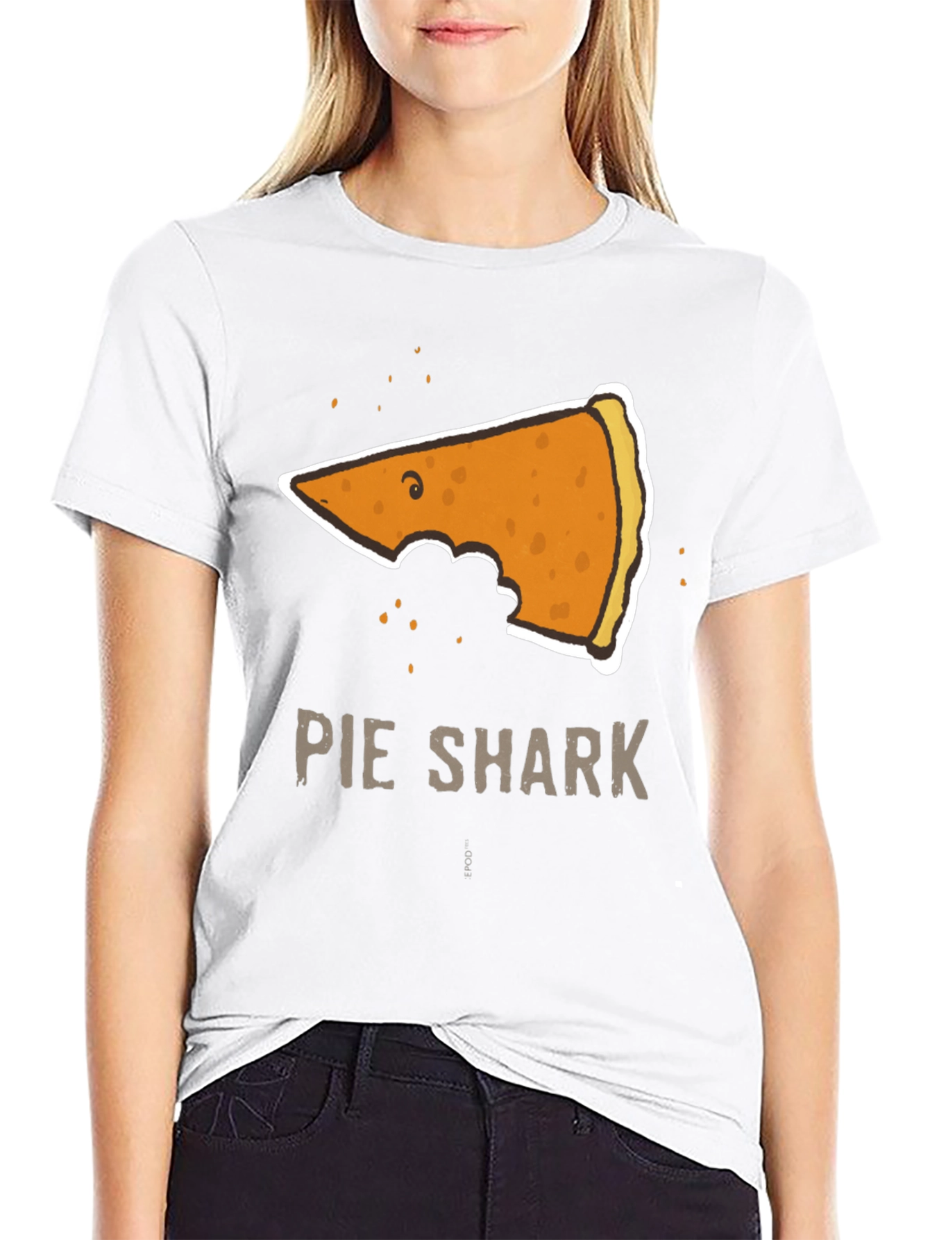 Pie Shark Graphic Tee - Funny Foodie T-Shirt