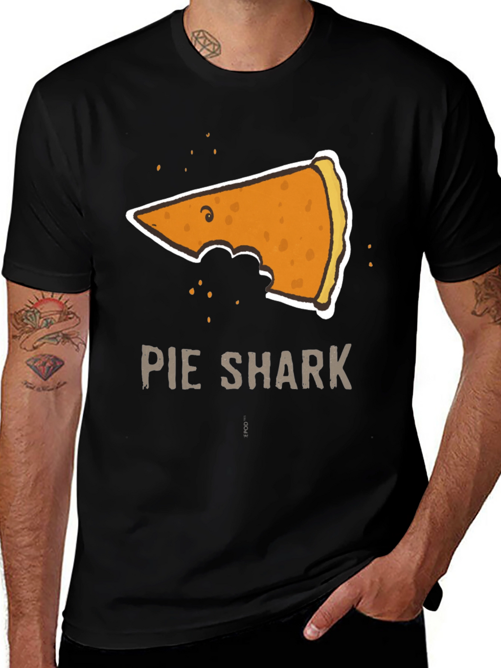 Pie Shark Graphic Tee - Funny Foodie T-Shirt