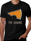 Pie Shark Graphic Tee - Funny Foodie T-Shirt