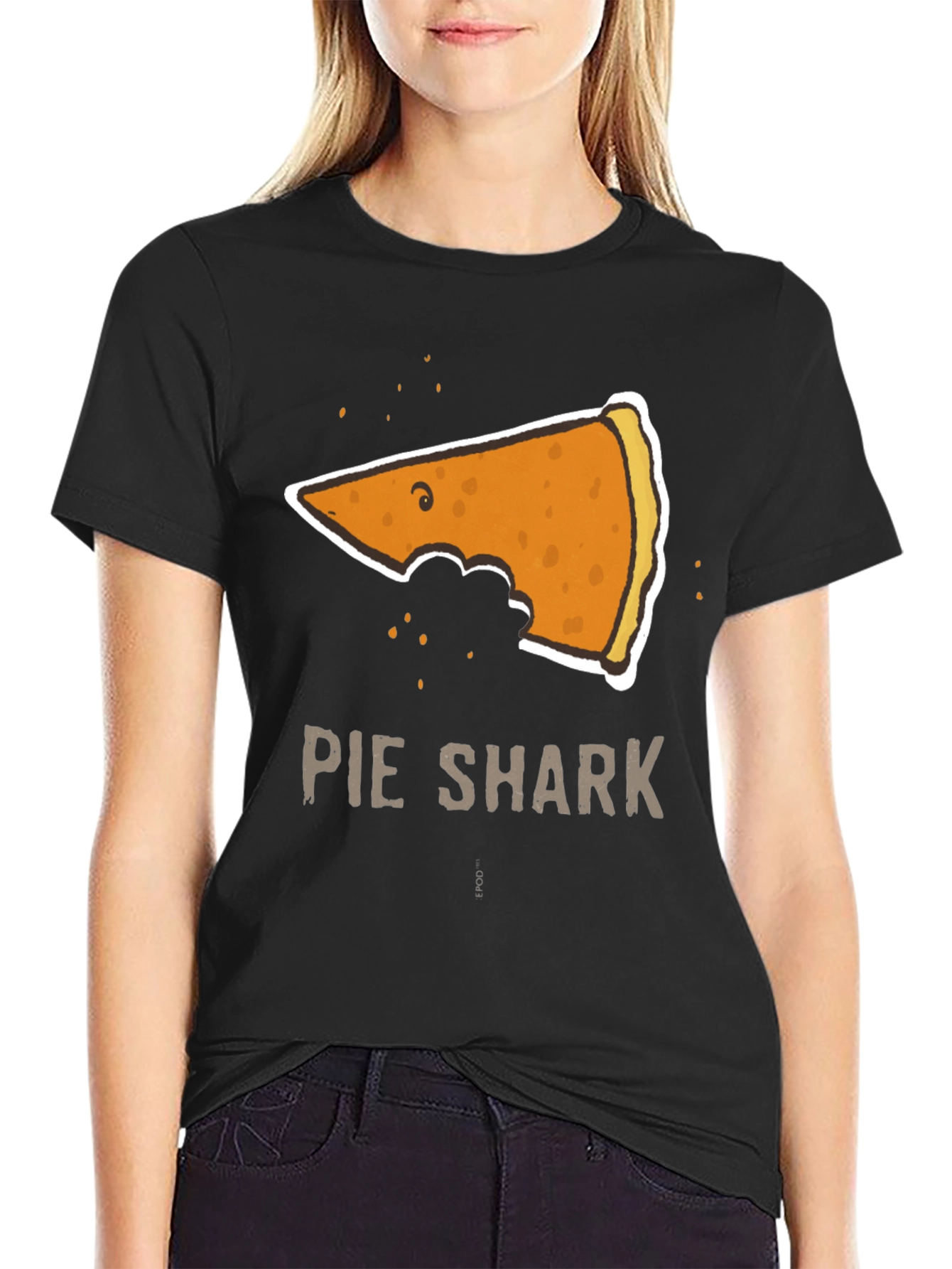 Pie Shark Graphic Tee - Funny Foodie T-Shirt