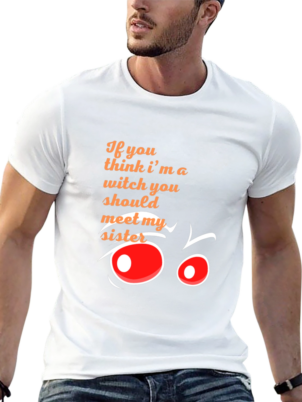 Witchy Sister Graphic Tee - Funny Halloween Shirt