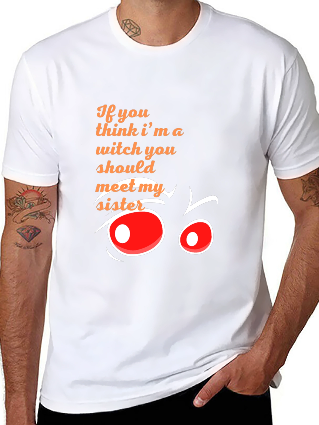 Witchy Sister Graphic Tee - Funny Halloween Shirt