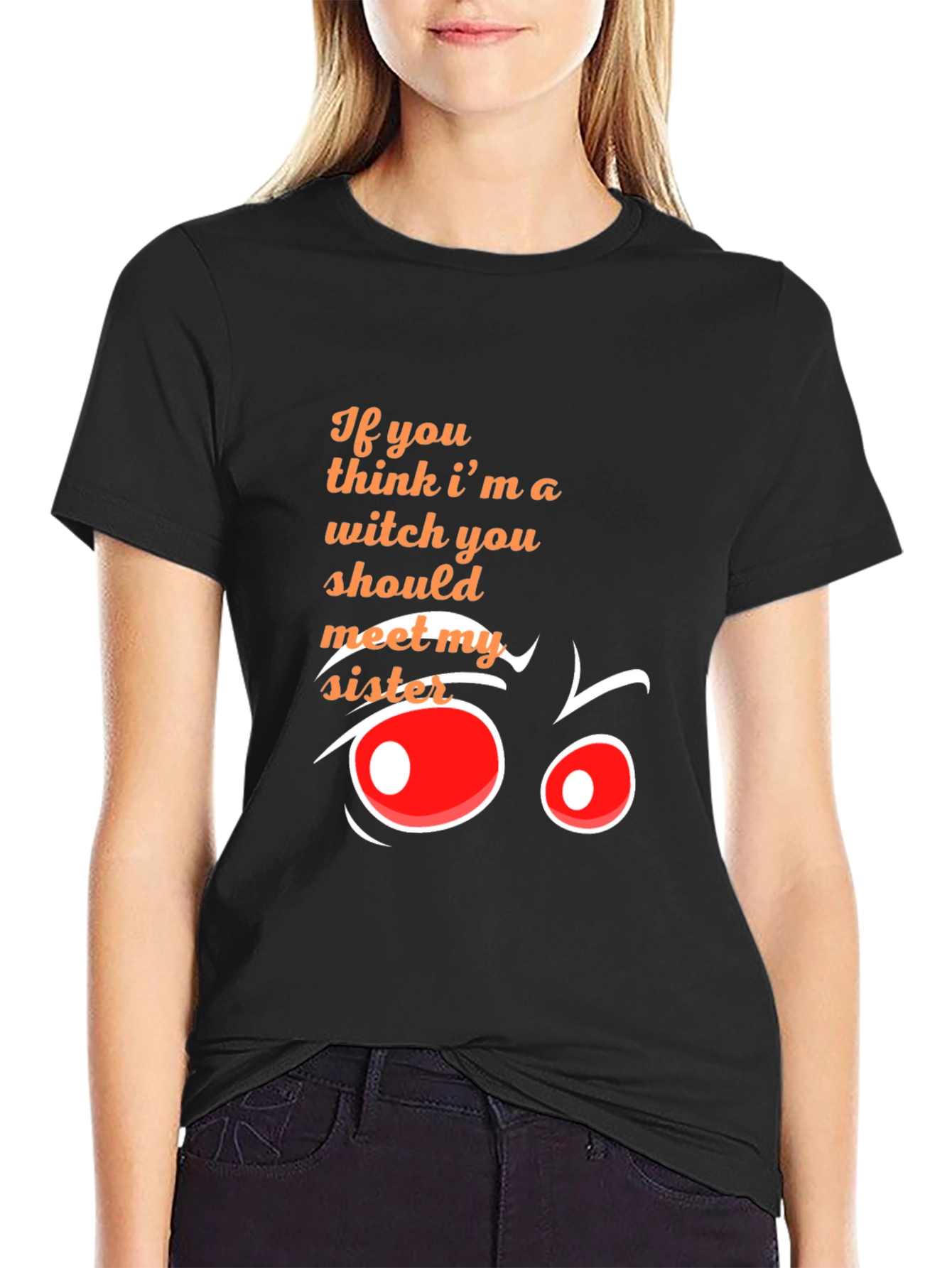 Witchy Sister Graphic Tee - Funny Halloween Shirt