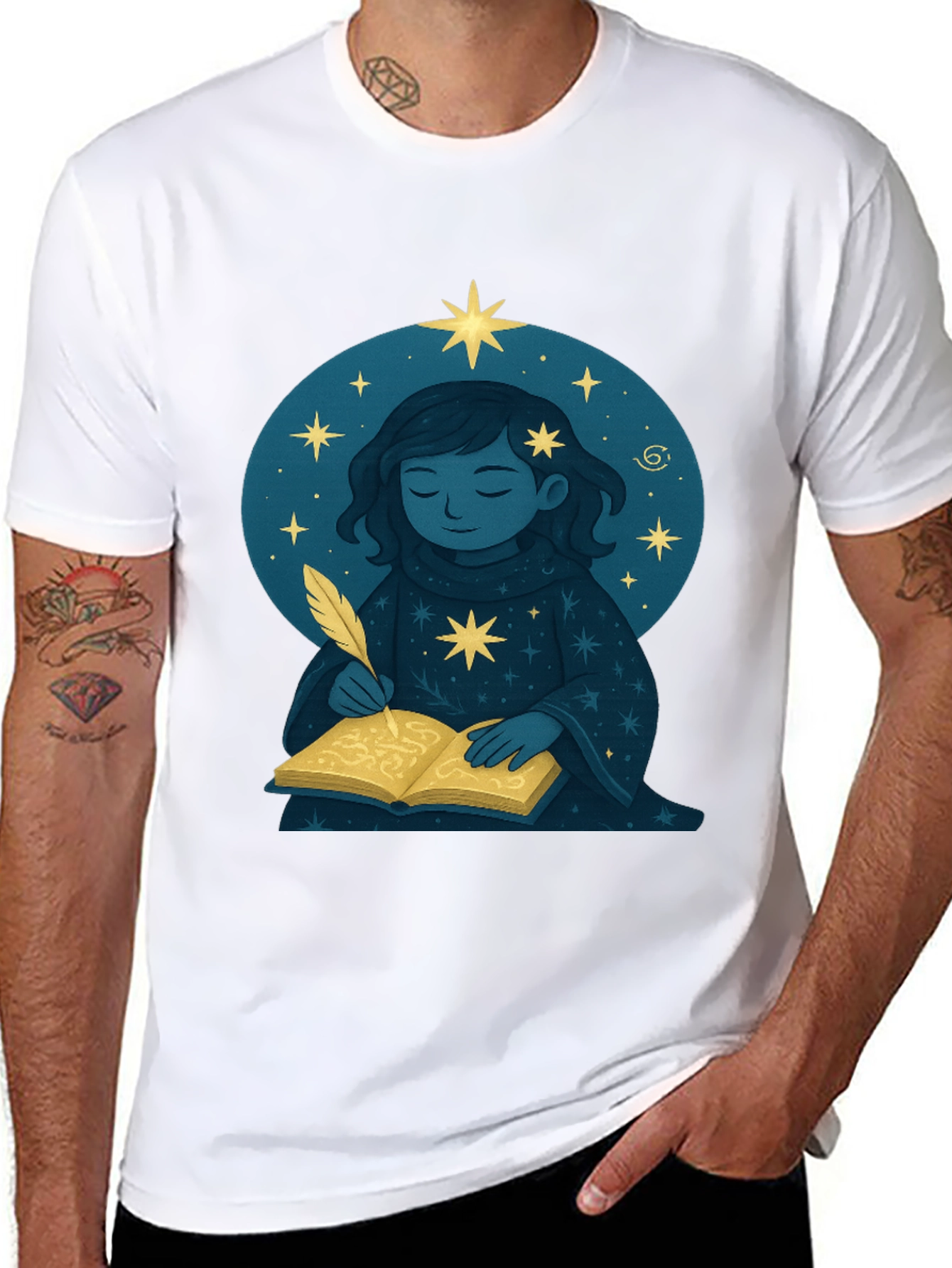Celestial Writer Graphic Tee