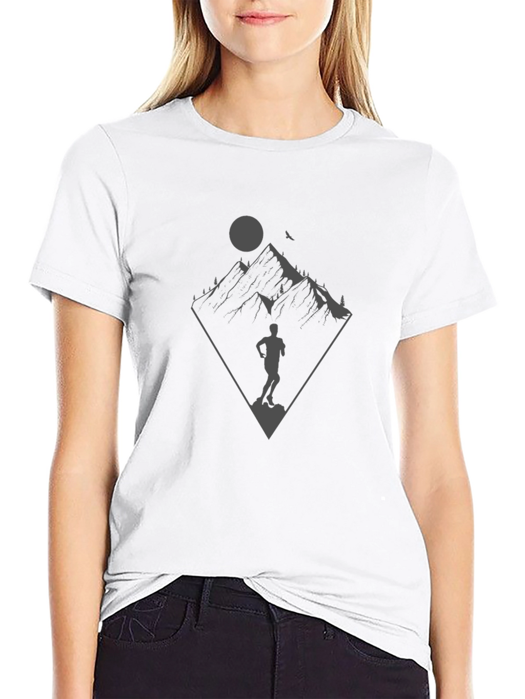 Trail Running T-Shirt - Mountain Adventure Design