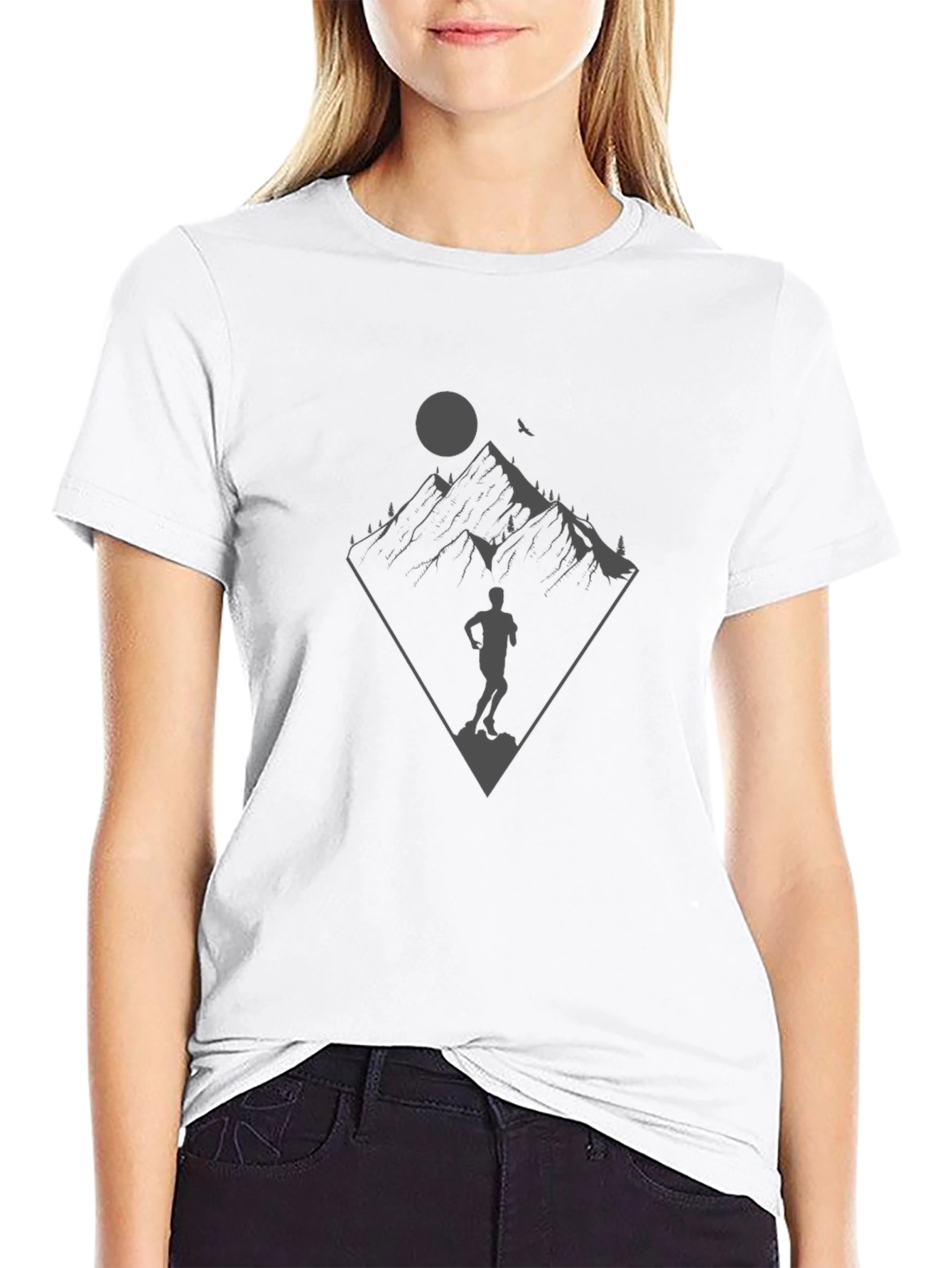 Trail Running T-Shirt - Mountain Adventure Design