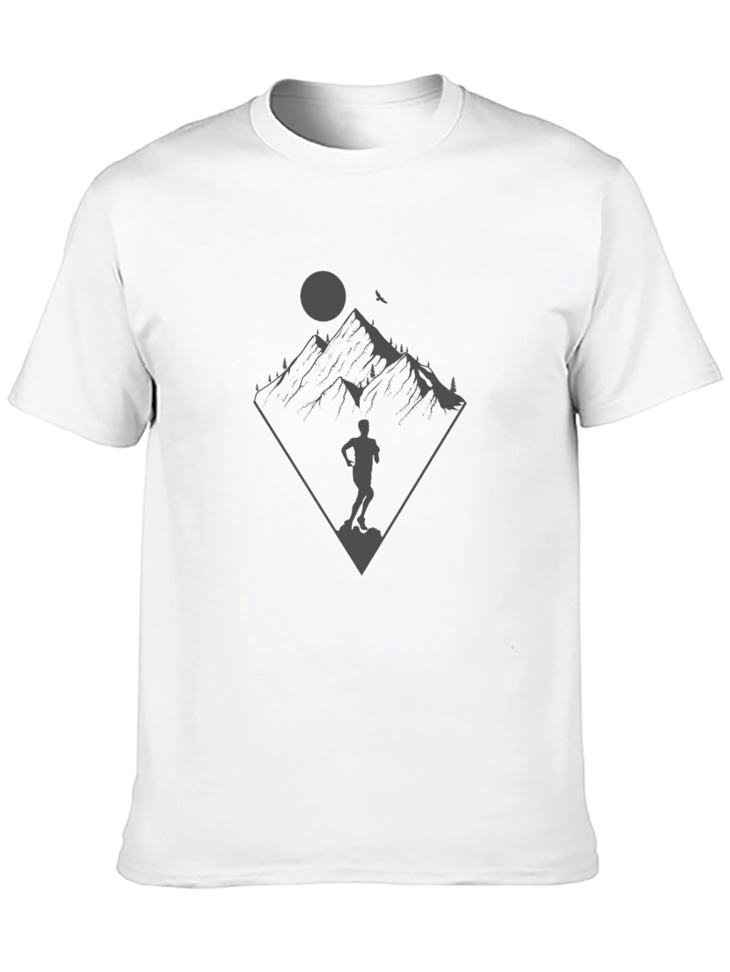 Trail Running T-Shirt - Mountain Adventure Design