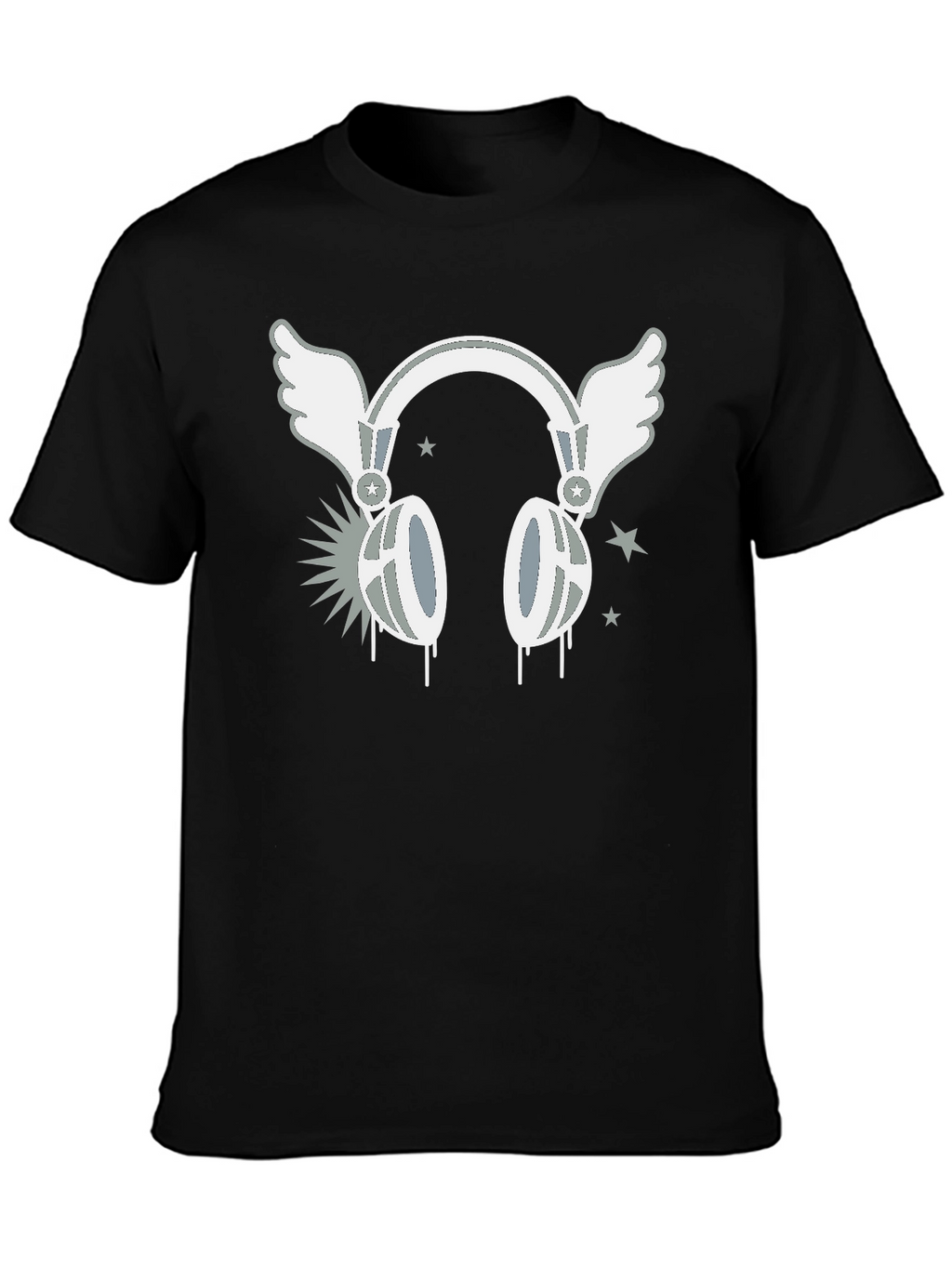 Winged Headphones Graphic T-Shirt - Music Lover Tee