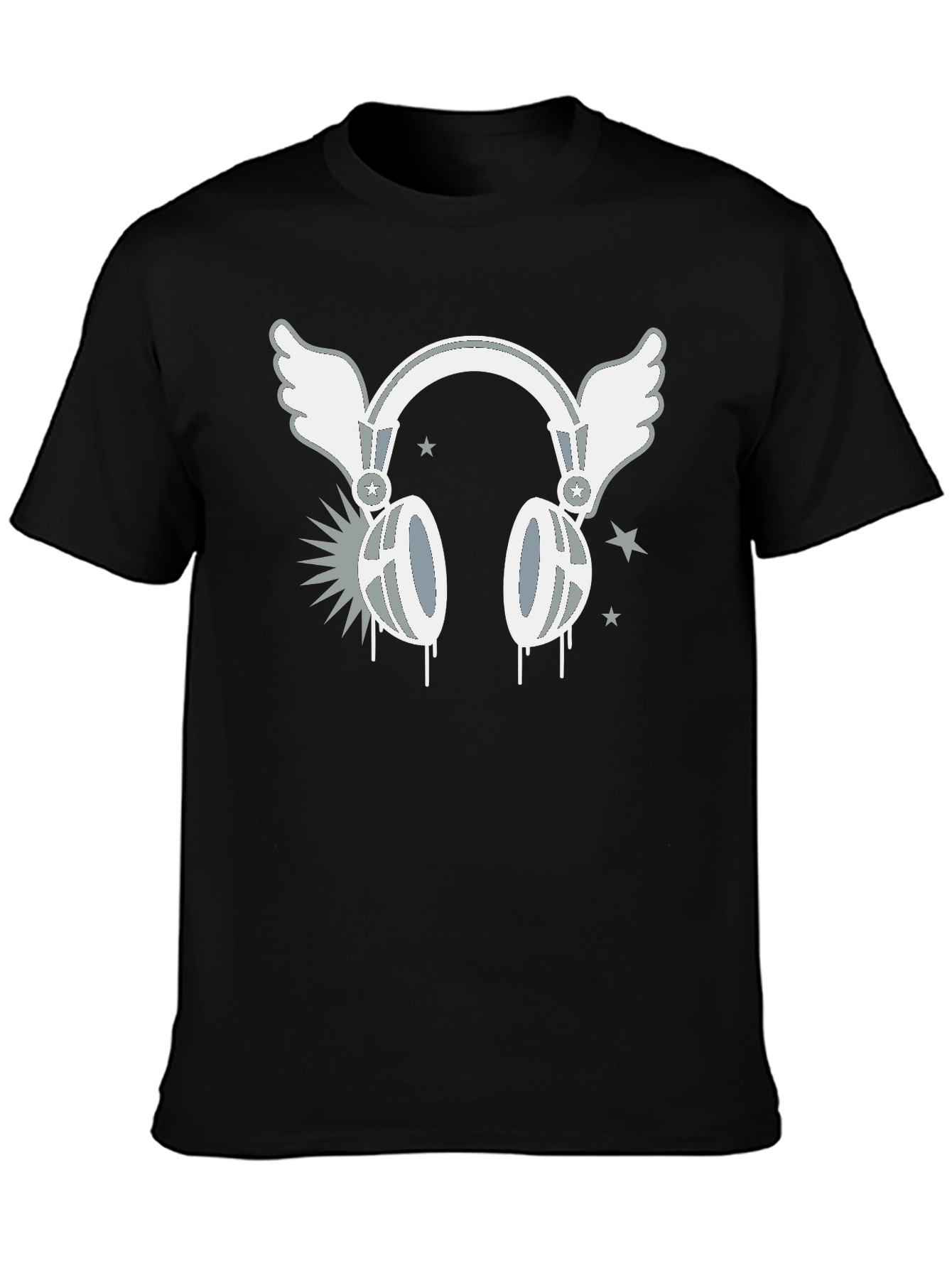 Winged Headphones Graphic T-Shirt - Music Lover Tee
