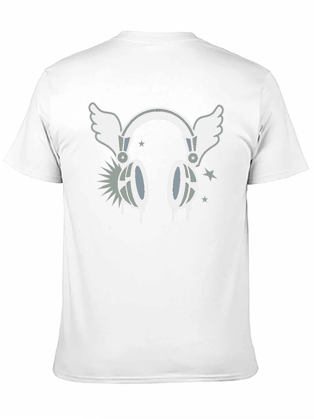 Winged Headphones Graphic T-Shirt - Music Lover Tee