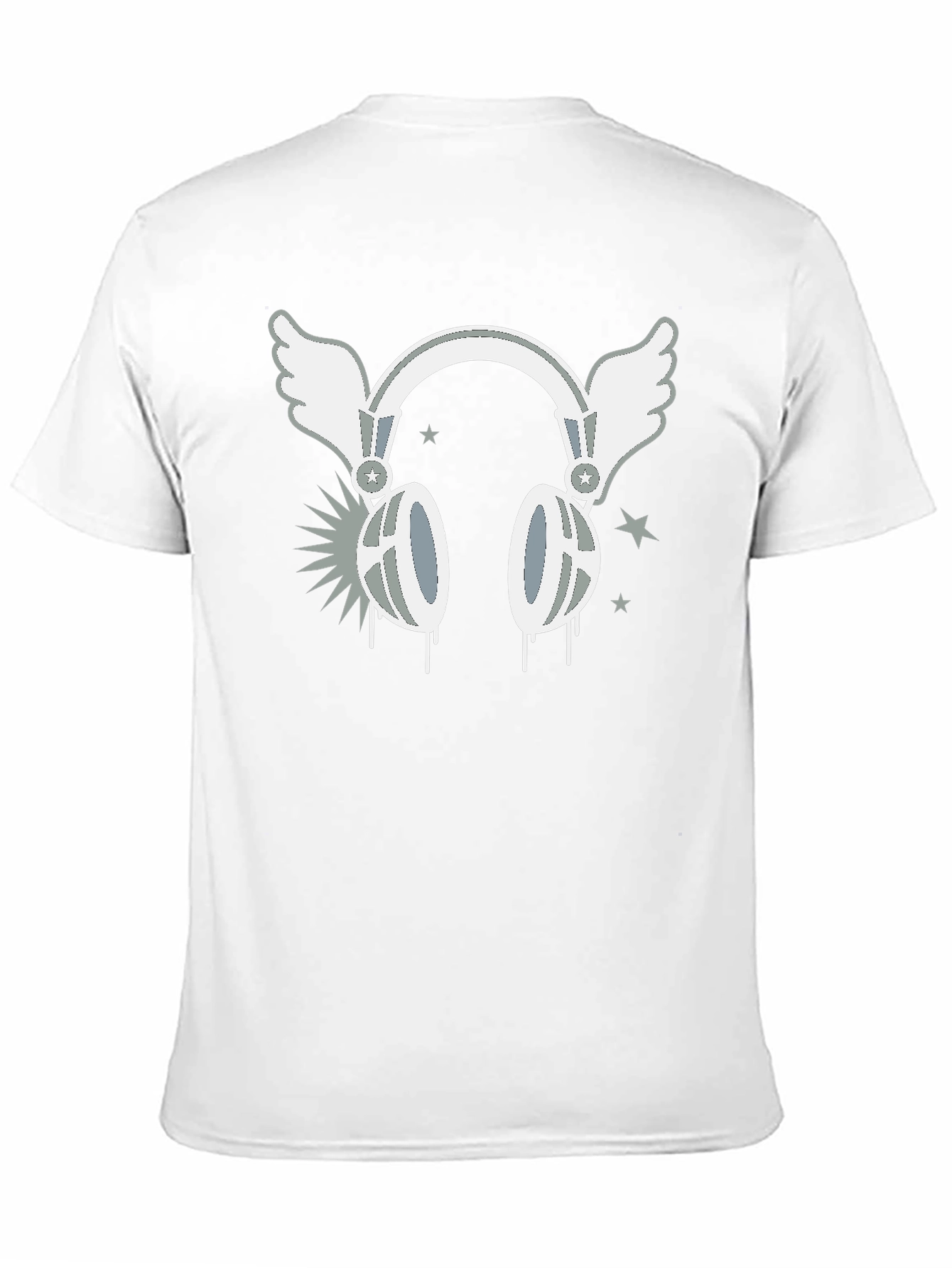 Winged Headphones Graphic T-Shirt - Music Lover Tee