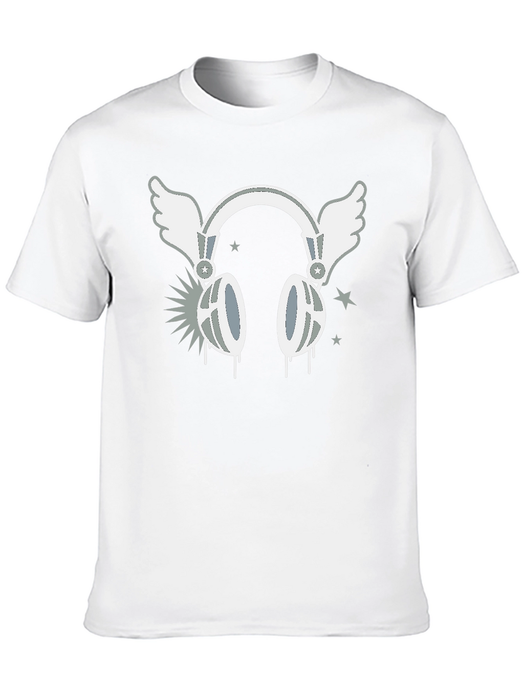 Winged Headphones Graphic T-Shirt - Music Lover Tee