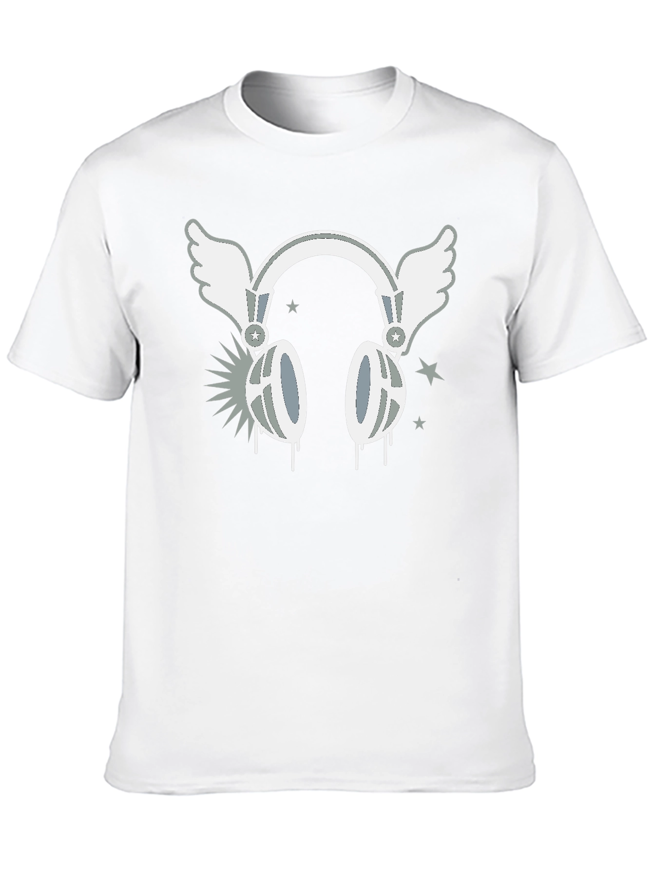 Winged Headphones Graphic T-Shirt - Music Lover Tee
