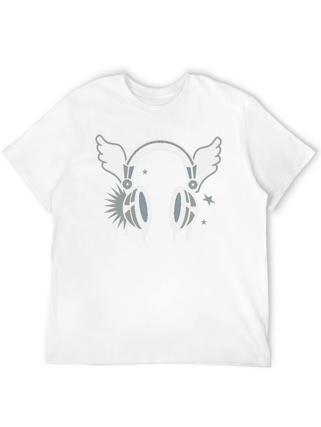 Winged Headphones Graphic T-Shirt - Music Lover Tee