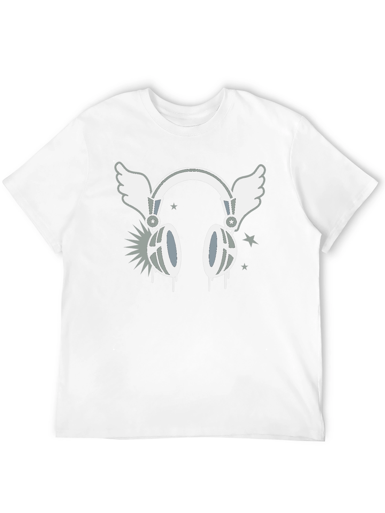 Winged Headphones Graphic T-Shirt - Music Lover Tee