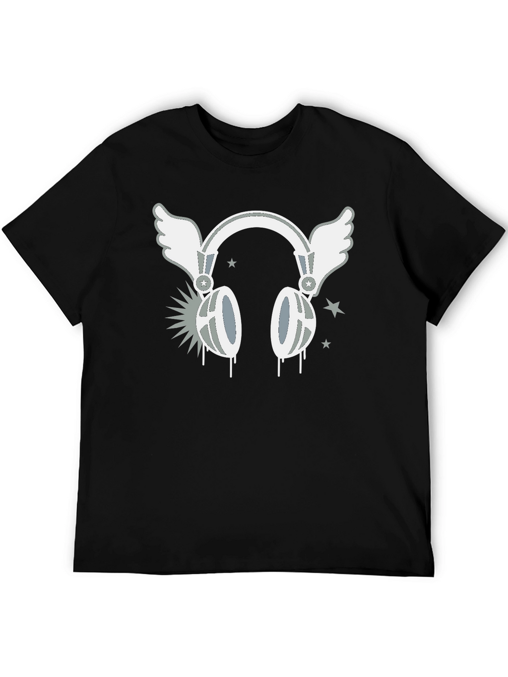 Winged Headphones Graphic T-Shirt - Music Lover Tee